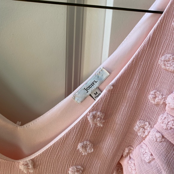 Pink Lily Women’s Pom Shift Dress in Light Pink - Picture 4 of 5